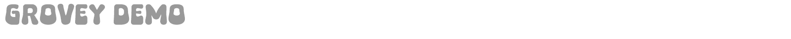 Grovey font preview